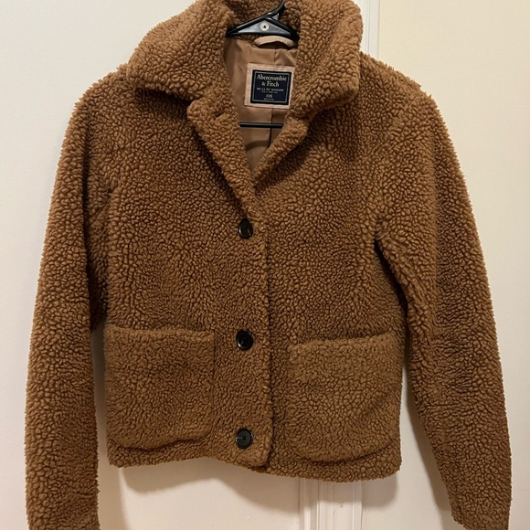 Abercrombie & Fitch Tan Sherpa Jacket - Picture 3 of 3
